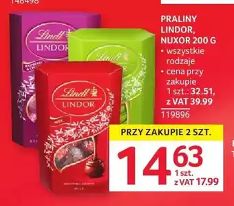 Selgros Praliny LINDOR oferta