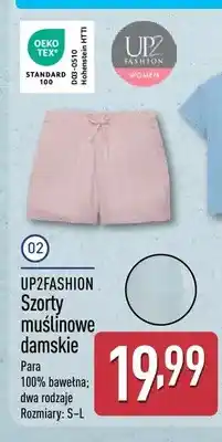 ALDI Szorty muślinowe damskie UP2FASHION oferta