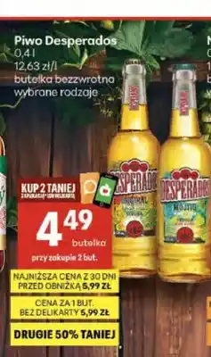 Delikatesy Centrum Piwo Desperados Mojito butelka bezzwrotna oferta