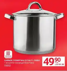 Selgros Garnek z pokrywą 22cm/7l Fabio oferta