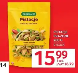Selgros Pistacje prażone Bakalland oferta