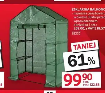 Selgros Szklarnia balkonowa oferta
