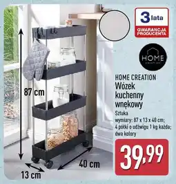 ALDI Wózek kuchenny wnękowy HOME CREATION 87x13x40cm oferta