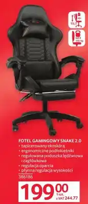 Selgros Fotel gamingowy Snake 2.0 oferta