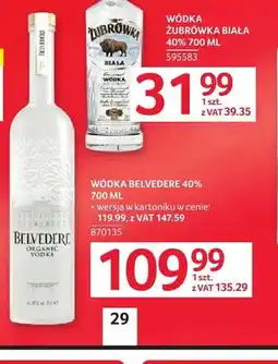 Selgros Wódka BELVEDERE 40% oferta