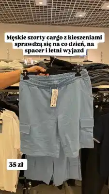 Pepco Męskie szorty cargo z kieszeniami oferta