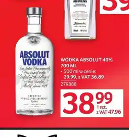 Selgros Wódka ABSOLUT 40% oferta