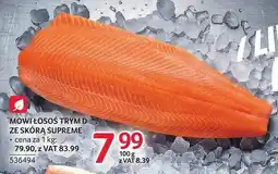 Selgros Łosoś trym D ze skórą supreme MOWI oferta