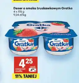 Delikatesy Centrum Deser o smaku truskawkowym Gratka 4-pak oferta