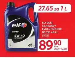 Selgros Olej silnikowy ELF Evolution 900 NF 5W-40 oferta