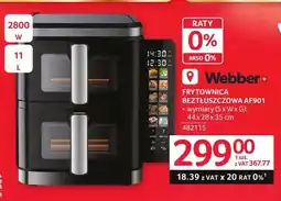 Selgros Frytownica beztłuszczowa Webber AF901 2800W oferta