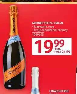 Selgros Wino bezalkoholowe Mionetto 0% klasyczne Niemcy oferta