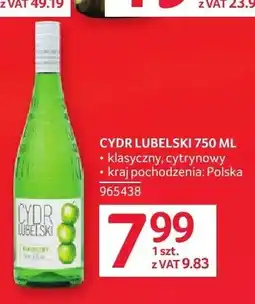 Selgros Cydr Lubelski klasyczny Polska oferta