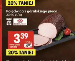 Delikatesy Centrum Polędwica z góralskiego pieca Kabanos oferta