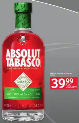 Selgros Wódka Absolut Tabasco 38% oferta