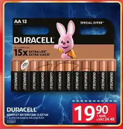 Selgros Komplet baterii C&B Duracell AA 15x Extra Life 12-pak oferta