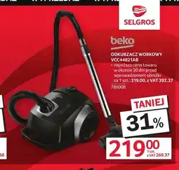 Selgros Odkurzacz workowy beko VCC44821AB oferta