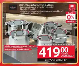 Selgros Komplet garnków 11 części Klassiker oferta