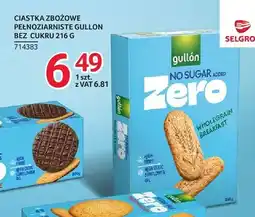 Selgros Ciastka zbożowe pełnoziarniste bez cukru gullón oferta