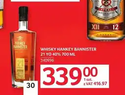 Selgros Whisky Hankey Bannister 21 YO 40% oferta