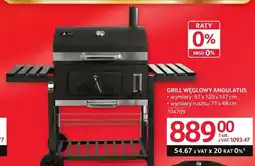Selgros Grill węglowy Angulatus wymiary: 67x120x147cm wymiary rusztu: 71x48cm oferta