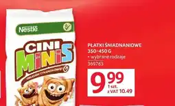 Selgros Płatki śniadaniowe Nestlé Cini Minis oferta