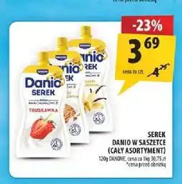 Arhelan Serek Danio w saszetce truskawka oferta