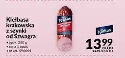 Makro Kiełbasa krakowska z szynki od Szwagra Krakus oferta