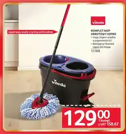 Selgros Komplet mop obrotowy Vileda H2PRO oferta
