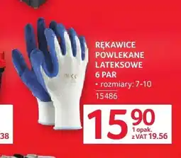 Selgros Rękawice powlekane lateksowe 6-pak rozmiary: 7-10 oferta