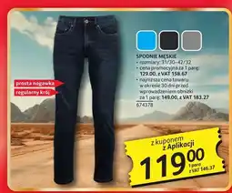 Selgros Spodnie męskie prosta nogawka regularny krój oferta