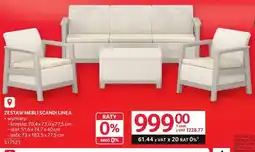 Selgros Zestaw mebli Scandi Linea oferta