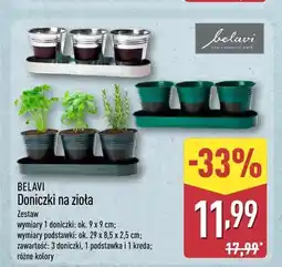 ALDI Doniczki na zioła zestaw BELAVI oferta