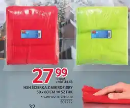 Selgros Ścierka z mikrofibry HSH 50x60cm zielona oferta