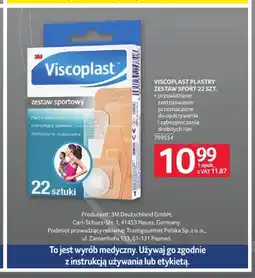 Selgros Plastry zestaw sportowy Viscoplast 22-pak oferta