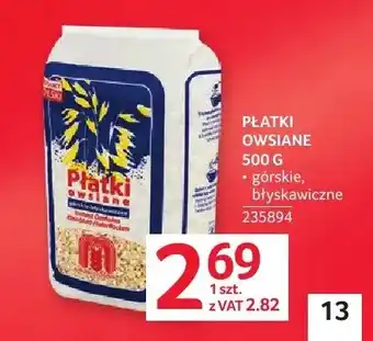 Selgros Płatki owsiane górskie oferta
