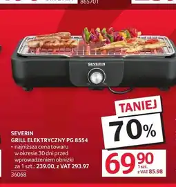 Selgros Grill elektryczny SEVERIN PG 8554 oferta