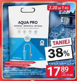Selgros Tabletki solne QEMETICA Aqua Pro oferta