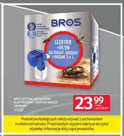 Selgros Zestaw urządzenie elektryczne + płyn na muchy i komary Bros oferta
