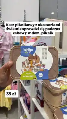 Pepco Kosz piknikowy z akcesoriami 36pcs oferta