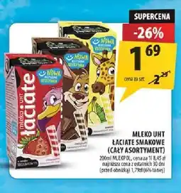Arhelan Mleko UHT Łaciate smakowe truskawkowe oferta