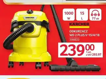 Selgros Odkurzacz KÄRCHER WD 2 PLUS V-15/4/18 oferta
