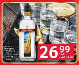 Selgros Wódka STUMBRAS 40% oferta