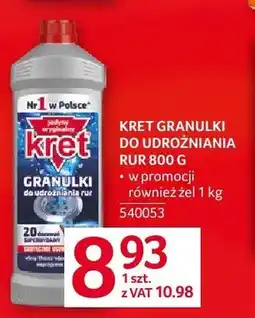 Selgros Granulki do udrożniania rur Kret oferta