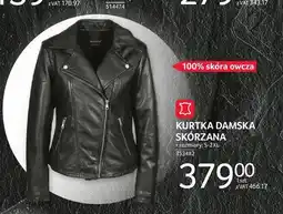 Selgros Kurtka damska skórzana 100% skóra owcza oferta