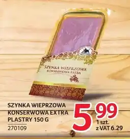 Selgros Szynka wieprzowa konserwowa extra plastry ZMB Białystok oferta