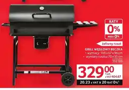 Selgros Grill węglowy beczka wymiary: 108x67x96cm wymiary rusztu: 70x35cm oferta