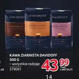 Selgros Kawa ziarnista Davidoff oferta