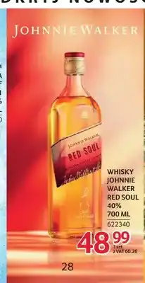 Selgros Whisky Johnnie Walker Red Soul 40% oferta