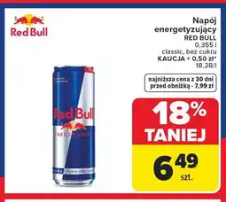 Carrefour Napój energetyzujący Red Bull bez cukru oferta